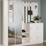 Gibson Vestiyer Portmanto Ayakkabılık Beyaz DD9-W