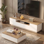 Future Tv Ünitesi Orta Sehpa 2'Li Set Çam-Beyaz FR17-AW