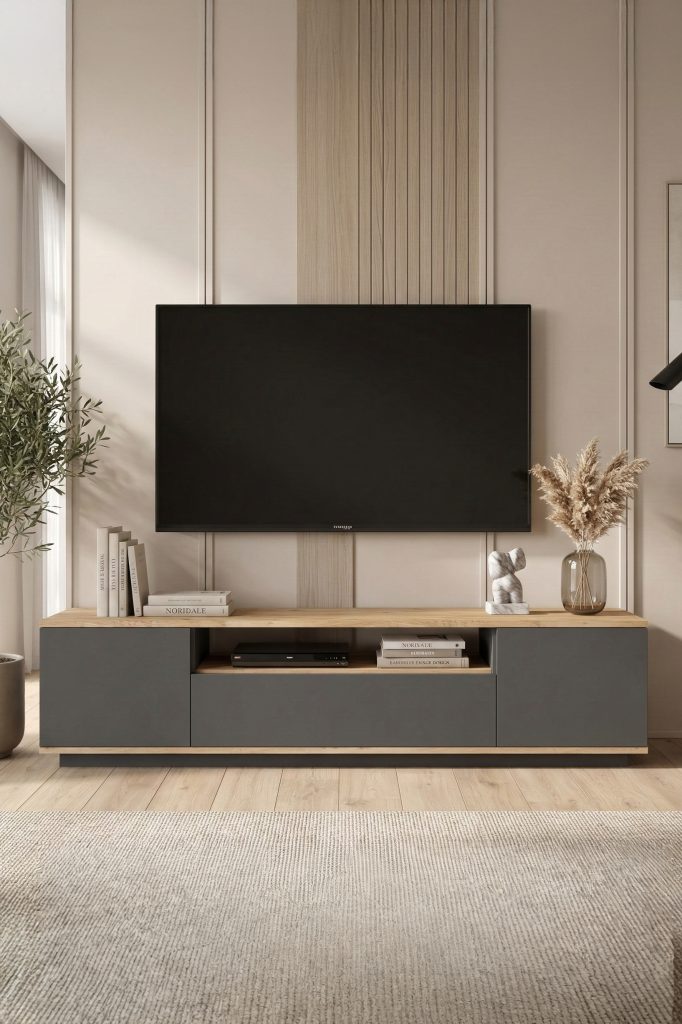 Future Tv Ünitesi FR7-AA Çam-Antrasit