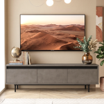 Luvio Tv Ünitesi Sehpası Metal Ayaklı 160cm Beton-Siyah LV1-RL