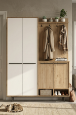 Oasis Portmanto Vestiyer Ayakkabılık Metal Ayaklı Sepet-Beyaz OS1-SW