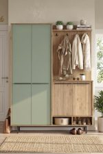 Oasis Portmanto Vestiyer Ayakkabılık Metal Ayaklı Sepet-Ihlamur Yeşili OS1-SY