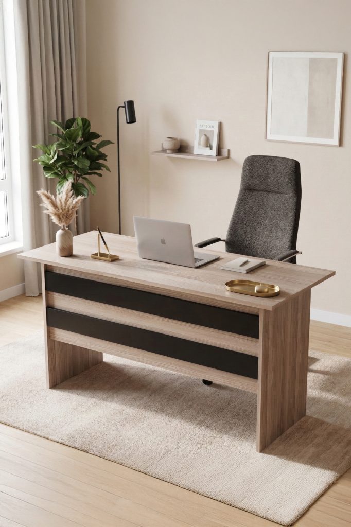 Vario A Ofis Çalışma Masası Meşe-Siyah VO1-OB