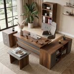 Vario ABCDF Ofis Büro Masa Takımı Barok-Antrasit VO15-BA