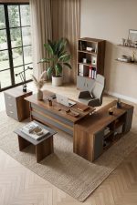 Vario ABCDF Ofis Büro Masa Takımı Barok-Antrasit VO15-BA