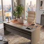 Vista A Ofis Masası 180cm*90cm Kahve-Beton-Antrasit VS1-CGA