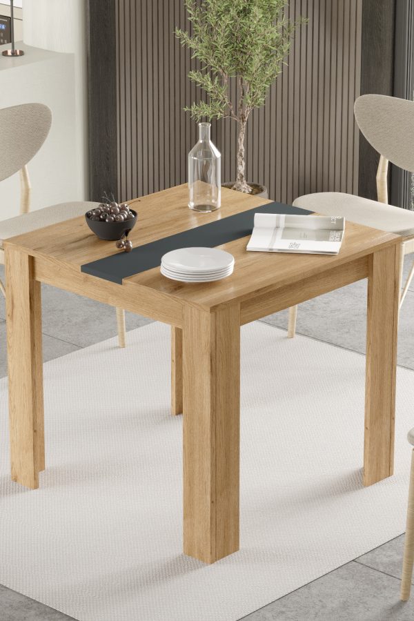 Future Yemek Masası 80x80 Sepet-Antrasit FR20-SA