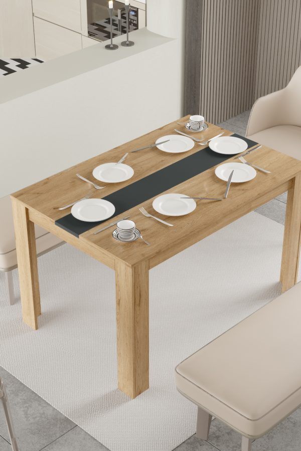 Future Yemek Masası 120x80 Sepet-Antrasit FR21-SA