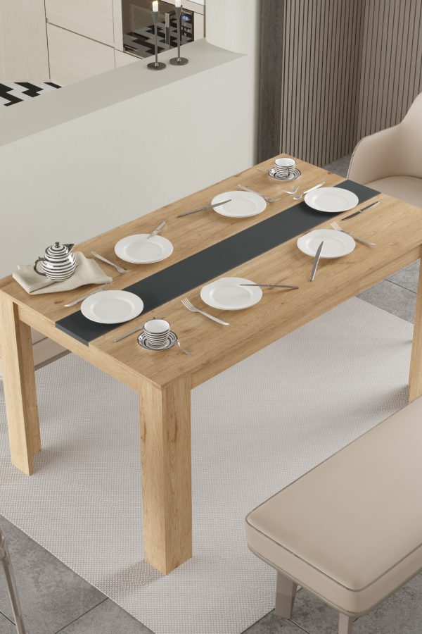 Future Yemek Masası 140x80 Sepet-Beyaz FR22-SA