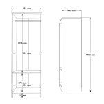 Nexus 2 Kapaklı Gardırop NS1-W