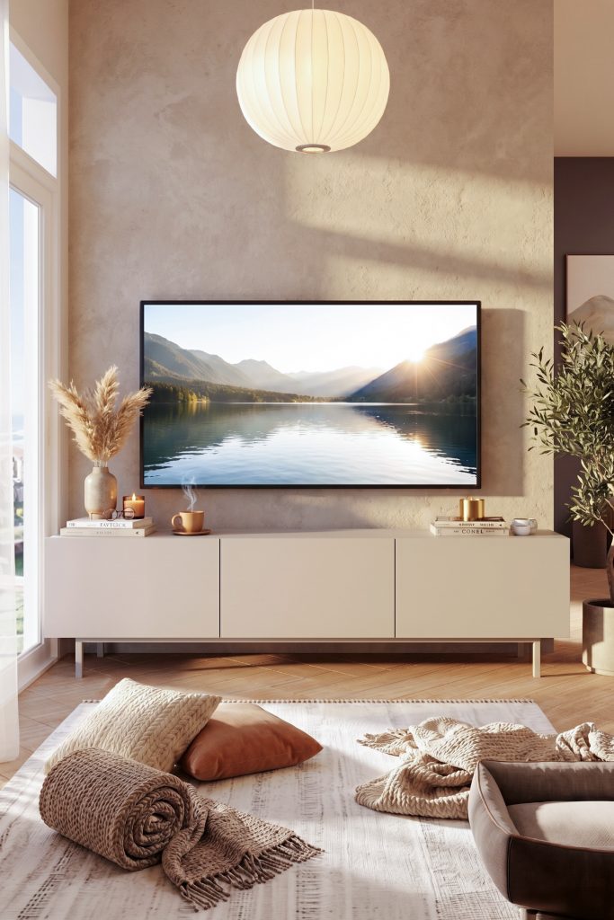 Coast Tv Ünitesi Sehpası 3 Kapaklı Ahşap Ayaklı 180cm Kumsal CO1-CO