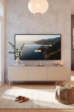 Coast Tv Ünitesi Sehpası 3 Kapaklı Ahşap Ayaklı 150cm Kumsal CO2-CO