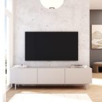 Coast Tv Ünitesi Sehpası 3 Kapaklı Ahşap Ayaklı 180cm Kumsal CO1-CO