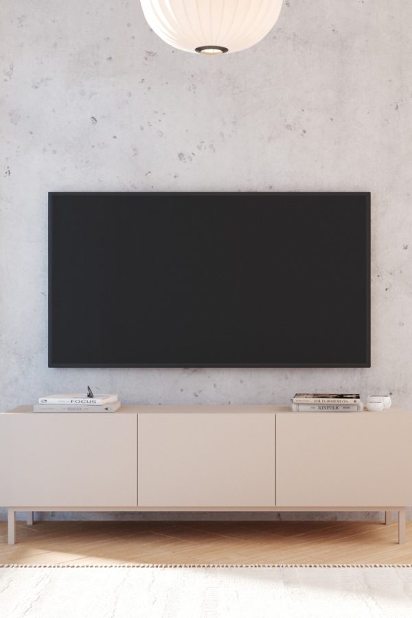 Coast Tv Ünitesi Sehpası 3 Kapaklı Ahşap Ayaklı 150cm Kumsal CO2-CO