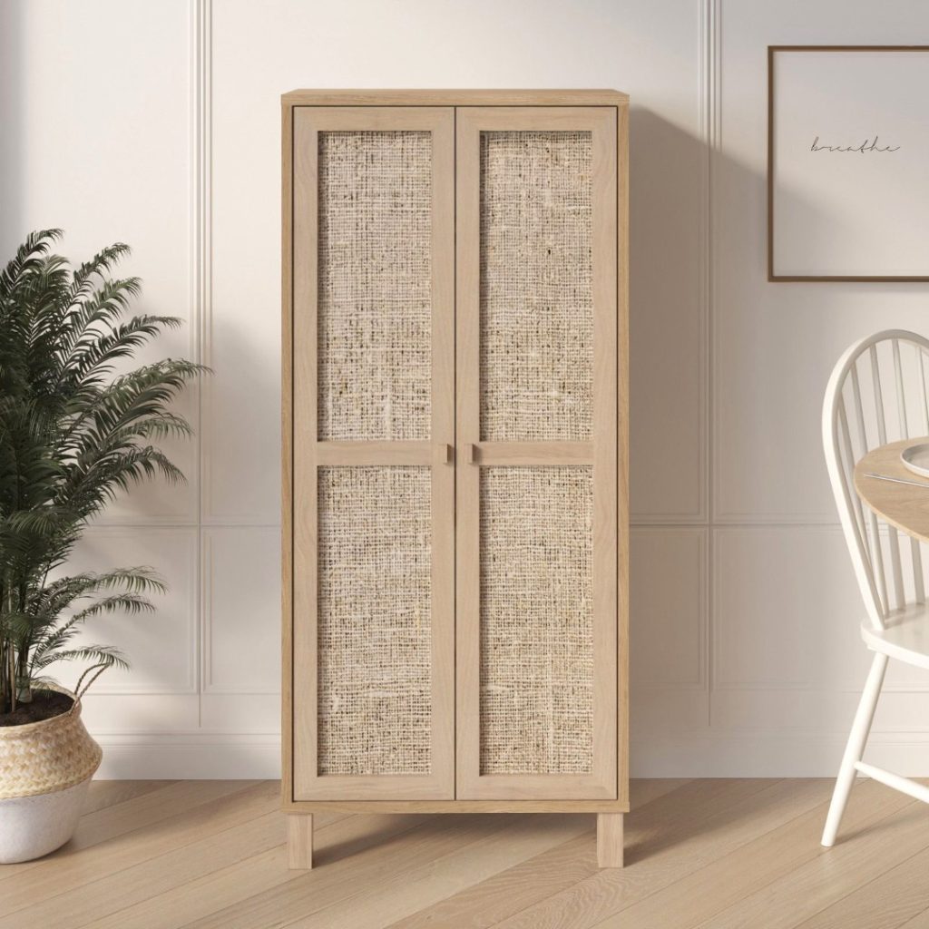 Dune Çok Amaçlı Dolap Ahşap Jüt Kapaklı DN6-SJ