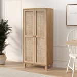 Dune Çok Amaçlı Dolap Mutfak Kiler Erzak Banyo Dolabı Ahşap Jüt Kapaklı Sepet-Jüt DN6-SJ