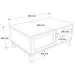 Dune Orta Sehpa Ahşap Ayaklı Kapaklı Ahşap-Jüt Sepet-Jüt DN3-SJ