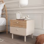 Luke Komodin 2 Çekmeceli Ahşap Ayaklı Kumsal-Sepet LK1-CS