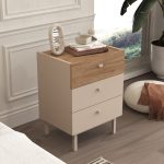 Luke Komodin 3 Çekmeceli Ahşap Ayaklı Kumsal-Sepet LK2-CS