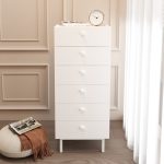 Luke Şifonyer 6 Çekmeceli Ahşap Ayaklı Beyaz LK5-W