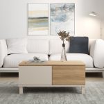 Mood Orta Sehpa Ahşap Ayaklı 2 Çekmeceli Kumsal-Sepet MD2-CS