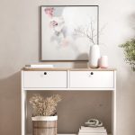 Nord Dresuar Kapaklı Ahşap Ayaklı Sepet-Beyaz ND14-SW