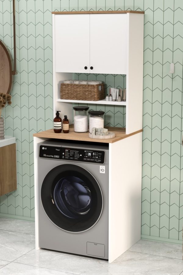 Nord Çamaşır Makinesi Dolabı 2 Kapaklı ND11-SW