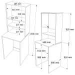 Nord Çamaşır Makinesi Dolabı 2 Kapaklı Raflı Sepet-Beyaz ND11-SW