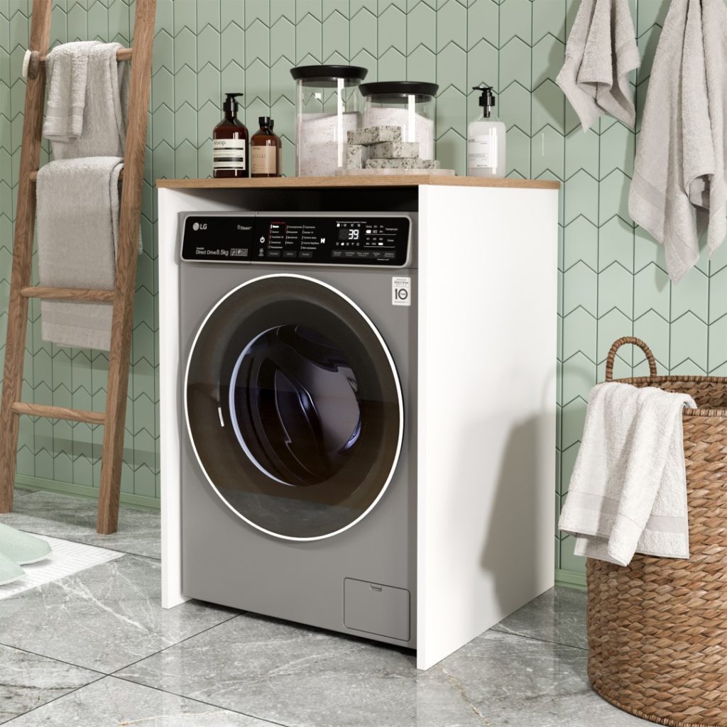 Nord Çamaşır Makinesi Dolabı Sepet-Beyaz ND10-SW