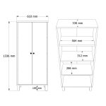 Nord Çok Amaçlı Dolap Mutfak Kiler Erzak Banyo Dolabı Sepet-Beyaz ND5-SW