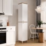 Nord Çok Amaçlı Dolap Mutfak Kiler Banyo Dolabı 195cm Sepet-Beyaz ND12-SW