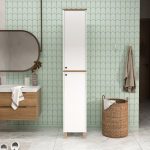 Nord Çok Amaçlı Dolap Mutfak Kiler Banyo Dolabı 195cm Sepet-Beyaz ND12-SW