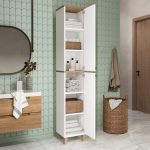 Nord Çok Amaçlı Dolap Mutfak Kiler Banyo Dolabı 195cm Sepet-Beyaz ND12-SW