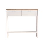 Nord Dresuar Kapaklı Ahşap Ayaklı Sepet-Beyaz ND14-SW