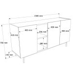 Sedra Konsol 150cm SD6-CS