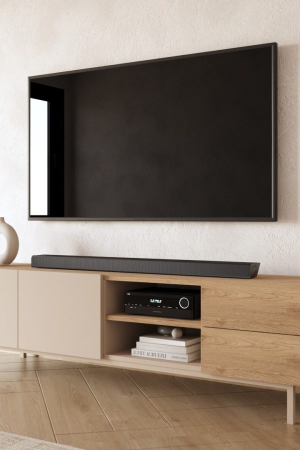 Sedra Tv Ünitesi Sehpası 2 Kapaklı 2 Çekmeceli Ahşap Ayaklı 180cm Kumsal-Sepet SD2-CS