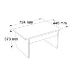 Motto Yönetici Ofis Takımı 147x77 cm 2 Parça Ofis Masası Sehpa Sepet-Kumsal-Antrasit MT5-CSA