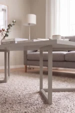 Blom Orta Sehpa Kayın Ahşap Ayaklı 120x60cm Kumsal BL3-CO