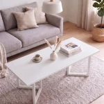 Blom Orta Sehpa Kayın Ahşap Ayaklı 120x60cm Beyaz BL3-W