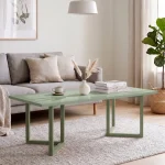 Blom Orta Sehpa Kayın Ahşap Ayaklı 120x60cm Ihlamur Yeşili BL3-Y