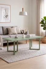 Blom Orta Sehpa Kayın Ahşap Ayaklı 120x60cm Ihlamur Yeşili BL3-Y