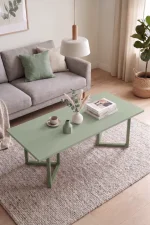 Blom Orta Sehpa Kayın Ahşap Ayaklı 120x60cm Ihlamur Yeşili BL3-Y