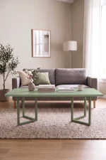 Blom Orta Sehpa Kayın Ahşap Ayaklı 120x60cm Ihlamur Yeşili BL3-Y