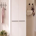 Oasis Metal Ayaklı 9 Raflı 2 Kapaklı Büyük Ayakkabılık Çok Amaçlı Dolap 27 Çift Ayakkabı Beyaz OS2-W