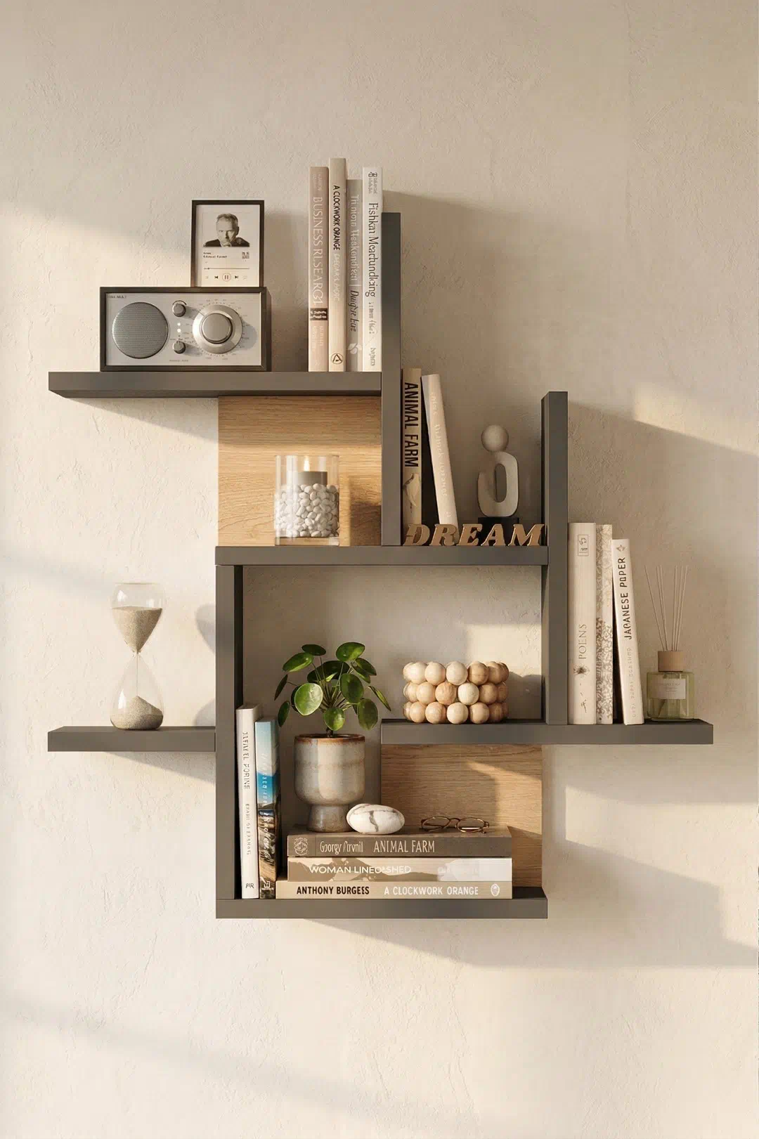 Shelf 21 Duvar Rafı Sepet-Antrasit WL21-SA Shelf 21 Duvar Rafı Sepet-Antrasit WL21-SA