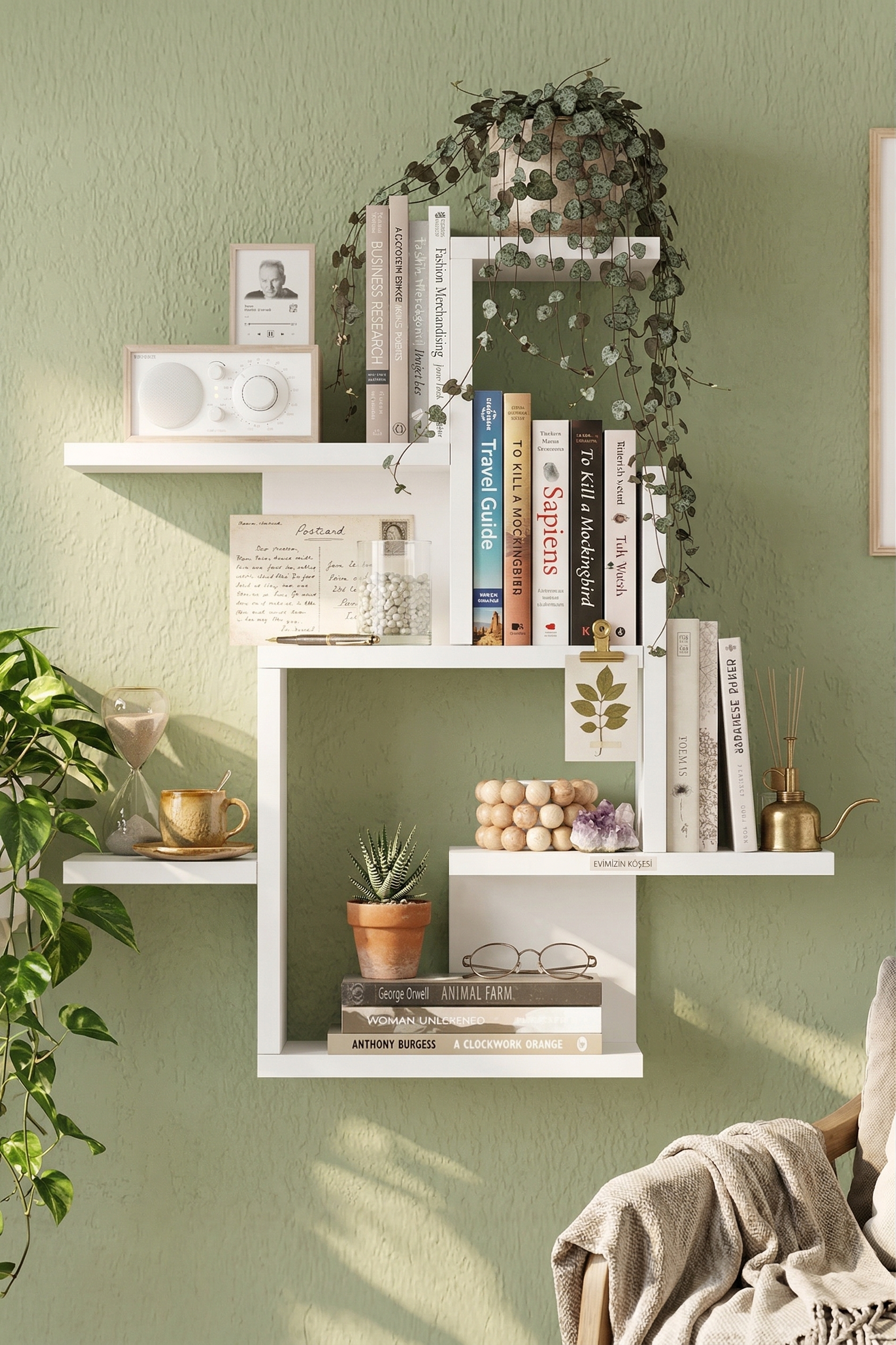 Shelf 21 Duvar Rafı Beyaz WL21-W Shelf 21 Duvar Rafı Beyaz WL21-W