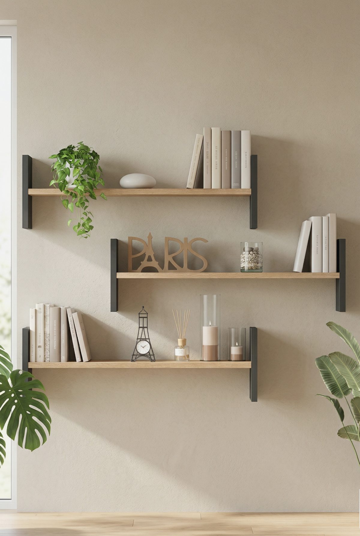 Shelf 23 Duvar Rafı Sepet-Antrasit WL23-SA Shelf 23 Duvar Rafı Sepet-Antrasit WL23-SA