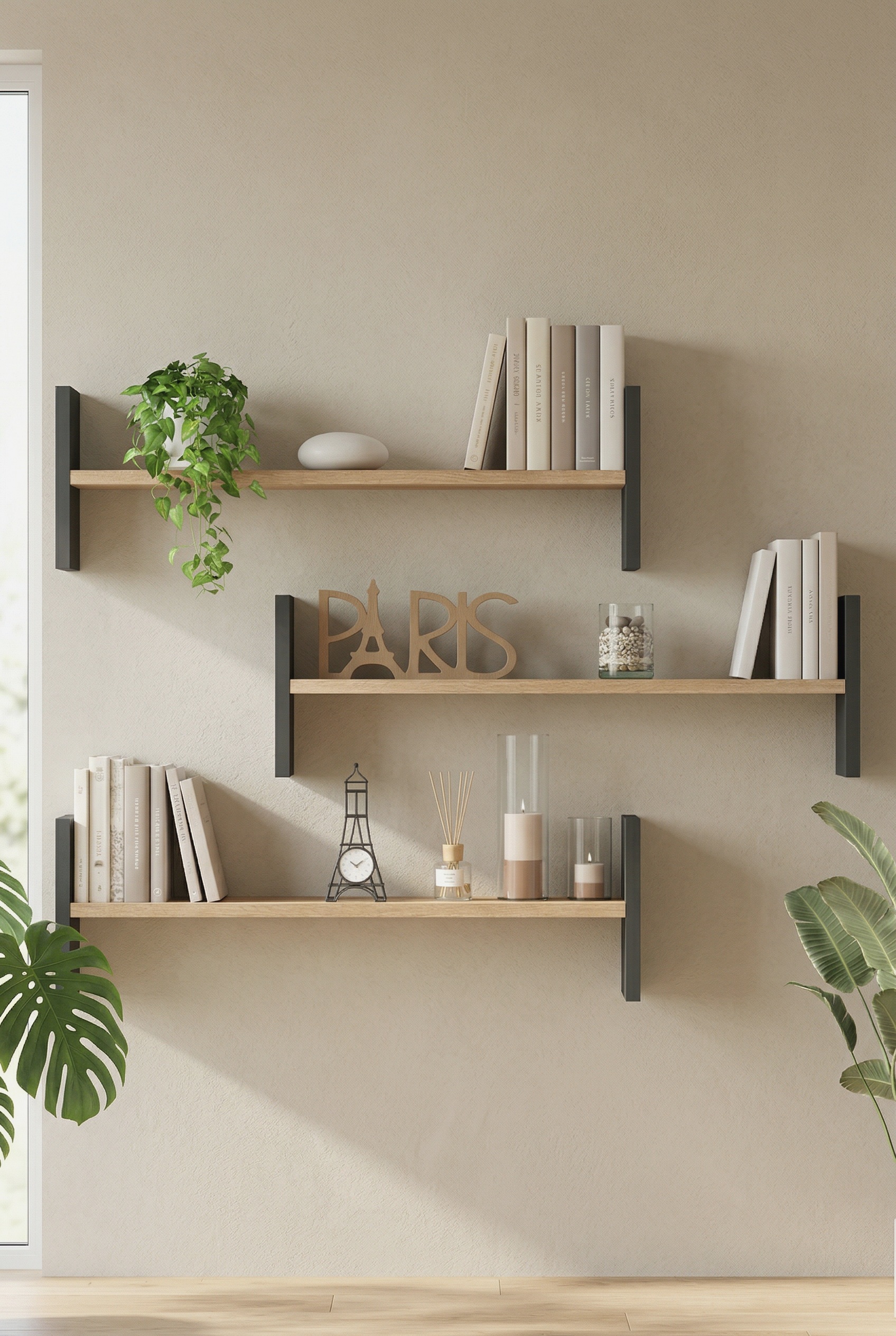 Shelf 23 Duvar Rafı Sepet-Antrasit WL23-SA Shelf 23 Duvar Rafı Sepet-Antrasit WL23-SA