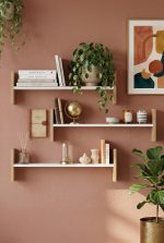 Shelf 23 Duvar Rafı Sepet-Beyaz WL23-SW