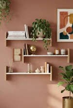 Shelf 23 Duvar Rafı Sepet-Beyaz WL23-SW